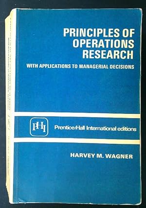 Immagine del venditore per Principles of Operations Research venduto da Librodifaccia