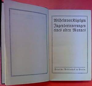 Immagine del venditore per Jugenderinnerungen eines alten Mannes venduto da biblion2