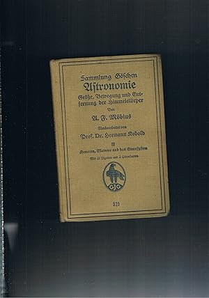 Bild des Verkufers fr Astronomie Gre Bewegung und Entfernung der Himmelskrper - 2. Teil Kometen Meteore und das Sternensystem zum Verkauf von manufactura