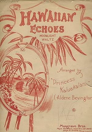 Hawaiian Echoes - Moonlight Waltz Vintage Sheet Music