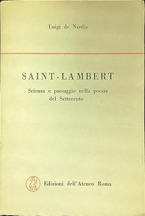 Immagine del venditore per Saint-Lambert venduto da Miliardi di Parole