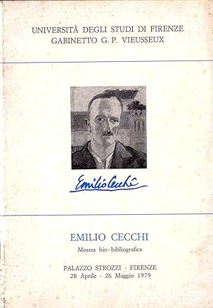 Seller image for Emilio Cecchi Mostra bio - bibliografica for sale by Biblioteca di Babele