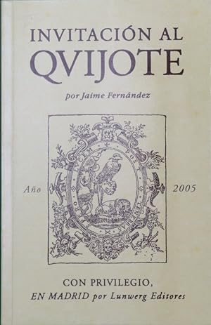 Bild des Verkufers fr Invitacin al Quijote zum Verkauf von Librera Alonso Quijano