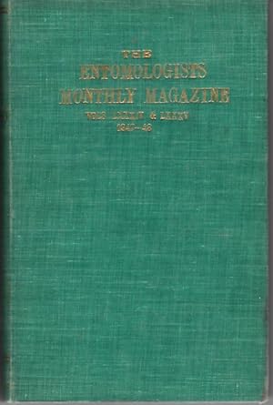 Seller image for Entomologist's Monthly Magazine Vols 84-85 (1947-48) for sale by PEMBERLEY NATURAL HISTORY BOOKS BA, ABA