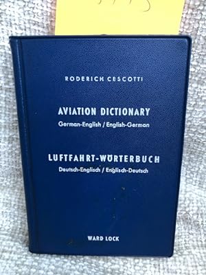 Imagen del vendedor de Aviation Dictionary a la venta por Anytime Books