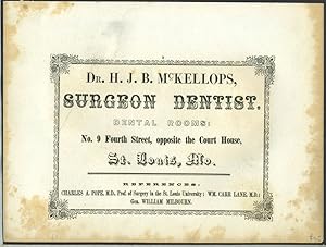Surgeon Dentist, St. Louis, MO advertising with "The Narrows from Staten Island" print