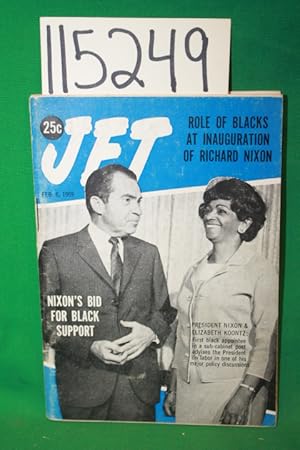 Image du vendeur pour Jet Magazine 1969 Feb. 6 President Nixon & Elizabeth Koontz on Cover mis en vente par Princeton Antiques Bookshop