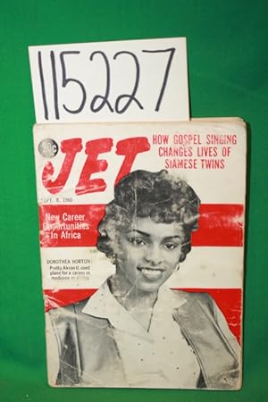 Image du vendeur pour Jet Magazine 1960 Sept. 8 Dorothea Horton on Cover mis en vente par Princeton Antiques Bookshop