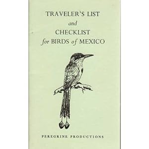 Immagine del venditore per Traveler's List and Checklist for Birds of Mexico venduto da Buteo Books