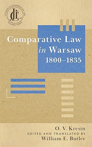 Bild des Verkufers fr Comparative Law In Warsaw 1800-1835 zum Verkauf von The Lawbook Exchange, Ltd., ABAA  ILAB