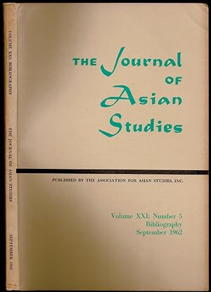 Immagine del venditore per The Journal of Asian Studies Bibliography of Asian Studies 1961 Volume 21, Number 5 venduto da The Book Collector, Inc. ABAA, ILAB