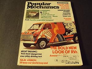Popular Mechanics Mar 1977 Electric Cars, Issac Asimov 20 Ways The World Could End