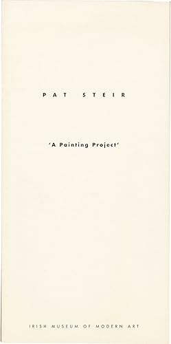 Pat Steir: 'A Painting Project' (First Edition)