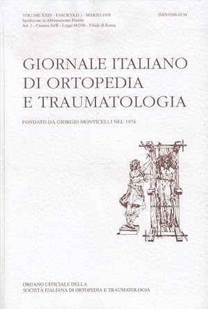 Bild des Verkufers fr Giornale Italiano di Ortopedia e Traumatologia Volume XXIV - Fascicolo 1 - Marzo 1998 zum Verkauf von Versandantiquariat Nussbaum