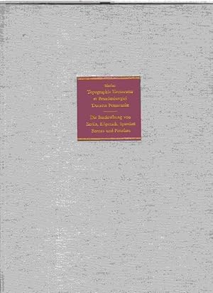 Bild des Verkufers fr Die Beschreibung von Berlin, Kpenick, Spandau, Bernau und Potsdam. - Topographia Electoratus Brandenburgici et Ducatus Pomeraniae. - REPRINT. zum Verkauf von Antiquariat Carl Wegner