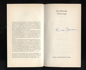 Unterwegs. Auf der Titelseite von Eva Demski signiert Fischer ; 10789