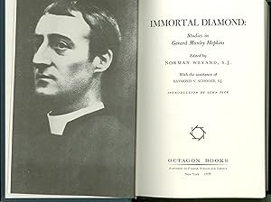 Seller image for Immortal Diamond, Gerard Manley Hopkins Studies, Edited by Norman Weyand. Critical Essays on Hopkins. Octagon Books Reprint from 1979, Clean X-LIBRARY Book. OP. for sale by Brothertown Books