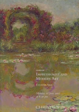 Seller image for Christies 2007 Impressionist & Modern Art Evening Sale for sale by thecatalogstarcom Ltd