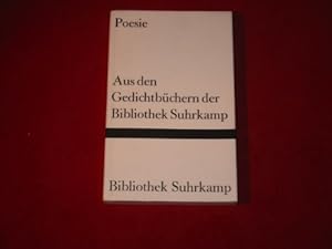 Bild des Verkufers fr POESIE* Aus den Gedichtbchern der Bibliothek Suhrkamp. zum Verkauf von Gabis Bcherlager