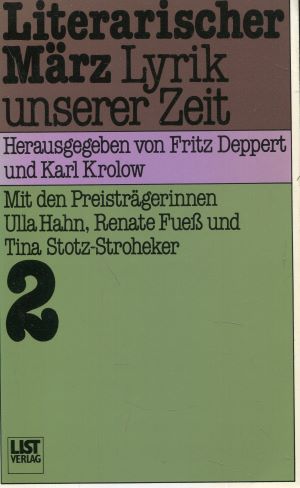 Imagen del vendedor de Literarischer Mrz II. Lyrik unserer Zeit a la venta por Gabis Bcherlager