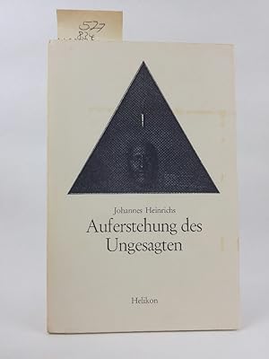 Bild des Verkufers fr Auferstehung des Ungesagten ein Jahreskreis in Gedichten zum Verkauf von ANTIQUARIAT Franke BRUDDENBOOKS
