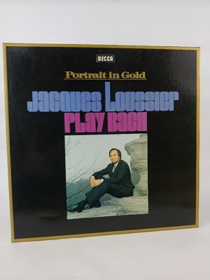 Seller image for Play Bach. Jacques Loussier. Portrait in Gold. 2 Vinyl-LPs. Trio Jacques Loussier, Royal Philharmonic Orchestra. for sale by ANTIQUARIAT Franke BRUDDENBOOKS