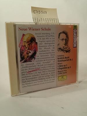 Seller image for Schnberg: Verklrte Nacht op.4 / Streichquartett Nr. 2 op.10 / Webern: Streichquartett op. 5 & 9 for sale by ANTIQUARIAT Franke BRUDDENBOOKS