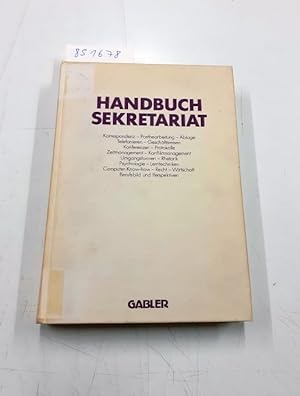 Bild des Verkufers fr Handbuch Sekretariat zum Verkauf von Versand-Antiquariat Konrad von Agris e.K.