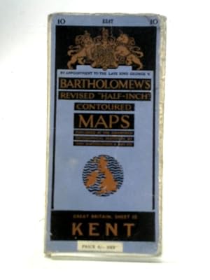 Imagen del vendedor de Revised Half-Inch Contoured Maps Great Britain Sheet 10 Kent a la venta por World of Rare Books