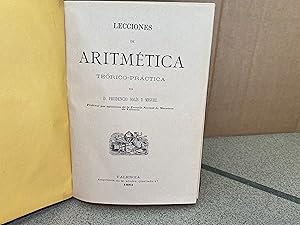 Seller image for Lecciones de Aritmtica. for sale by LIBRERIA ANTICUARIA LUCES DE BOHEMIA