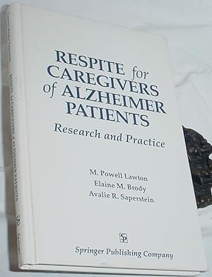 Imagen del vendedor de Respite for Caregivers of Alzheimer Patients a la venta por R Bryan Old Books