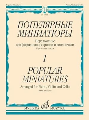 Bild des Verkufers fr Popular miniatures for piano, violin and cello. Vol. 1 zum Verkauf von Ruslania