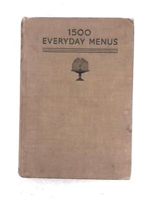 Bild des Verkufers fr Elizabeth Craig's Household Library; 1500 Everyday Menus zum Verkauf von World of Rare Books