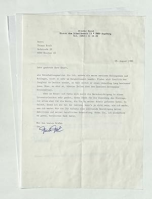 Bild des Verkufers fr 3 masch. Briefe mit eigenh. U. zum Verkauf von Eberhard Kstler Autographen&Bcher oHG