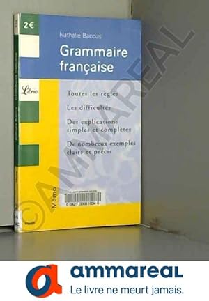 Image du vendeur pour Grammaire franaise mis en vente par Ammareal