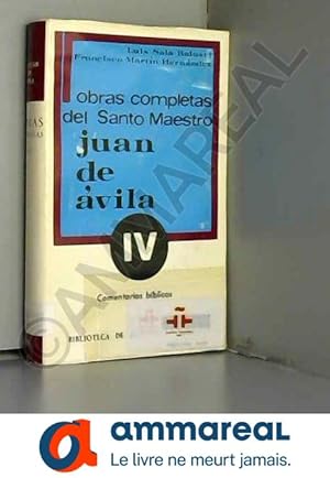 Bild des Verkufers fr Obras completas del santo maestro Juan de vila; t.4 zum Verkauf von Ammareal