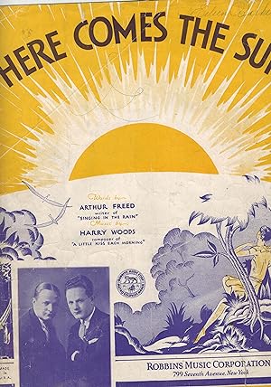 Here Comes the Sun - Sheet Music with ed and Morton Beck Cover