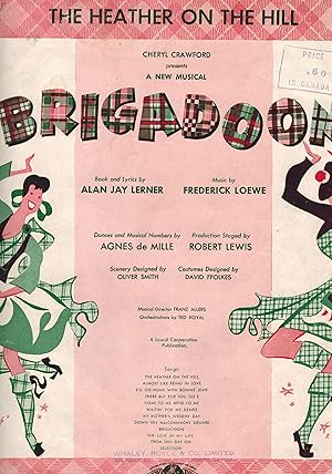 Seller image for The Heather on the Hill - Sheet Music from Brigadoon - Highland Dancer Cover for sale by ! Turtle Creek Books  !