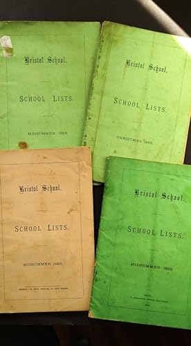 Bristol Grammar School School Lists for Midsummer 1882, 1883 and 1884 with Christmas 1883