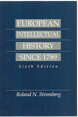 Seller image for European Intellectual History Since 1789 for sale by Sabra Books