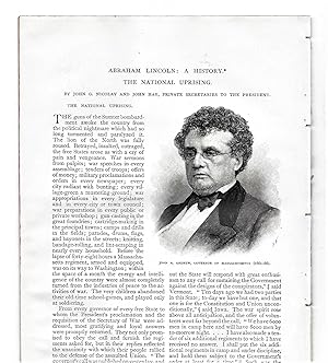 Imagen del vendedor de Abraham Lincoln A History, Part XVIII: The National Uprising a la venta por Legacy Books II