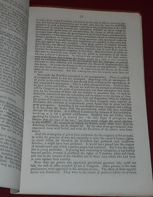 Expulsion of the President Opinion of Hon Charles Sumner, of Massachusetts, in the Case of the Im...