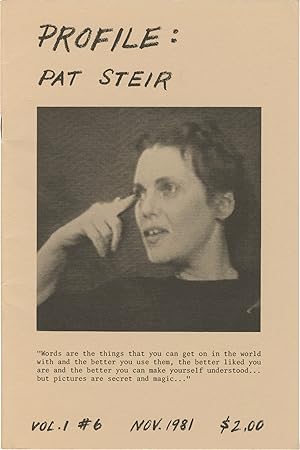 Profile: Pat Steir, Vol. 1 # 6, Nov. 1981