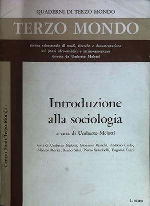 Seller image for Introduzione alla sociologia. for sale by books4less (Versandantiquariat Petra Gros GmbH & Co. KG)