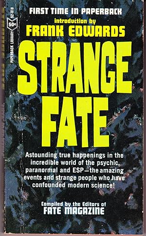 Imagen del vendedor de Strange Fate a la venta por John Thompson