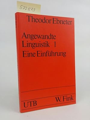 Bild des Verkufers fr Angewandte Linguistik I. Eine Einfhrung. zum Verkauf von ANTIQUARIAT Franke BRUDDENBOOKS