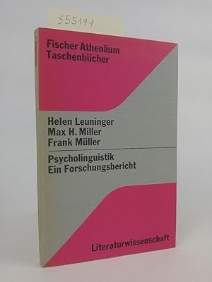 Imagen del vendedor de Psycholinguistik Ein Forschungsbericht (Literaturwissenschaft) a la venta por ANTIQUARIAT Franke BRUDDENBOOKS