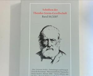 Bild des Verkufers fr Schriften der Theodor-Storm-Gesellschaft Band 56/2007 zum Verkauf von ANTIQUARIAT FRDEBUCH Inh.Michael Simon