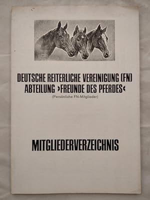 Deutsche Reiterliche Vereinigung Abteilung Freunde des Pferdes - Mitgliederverzeichnis.