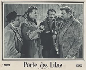 "PORTE DES LILAS" Photo d'exploitation originale entoilée / Réalisé par René CLAIR en 1957 avec J...